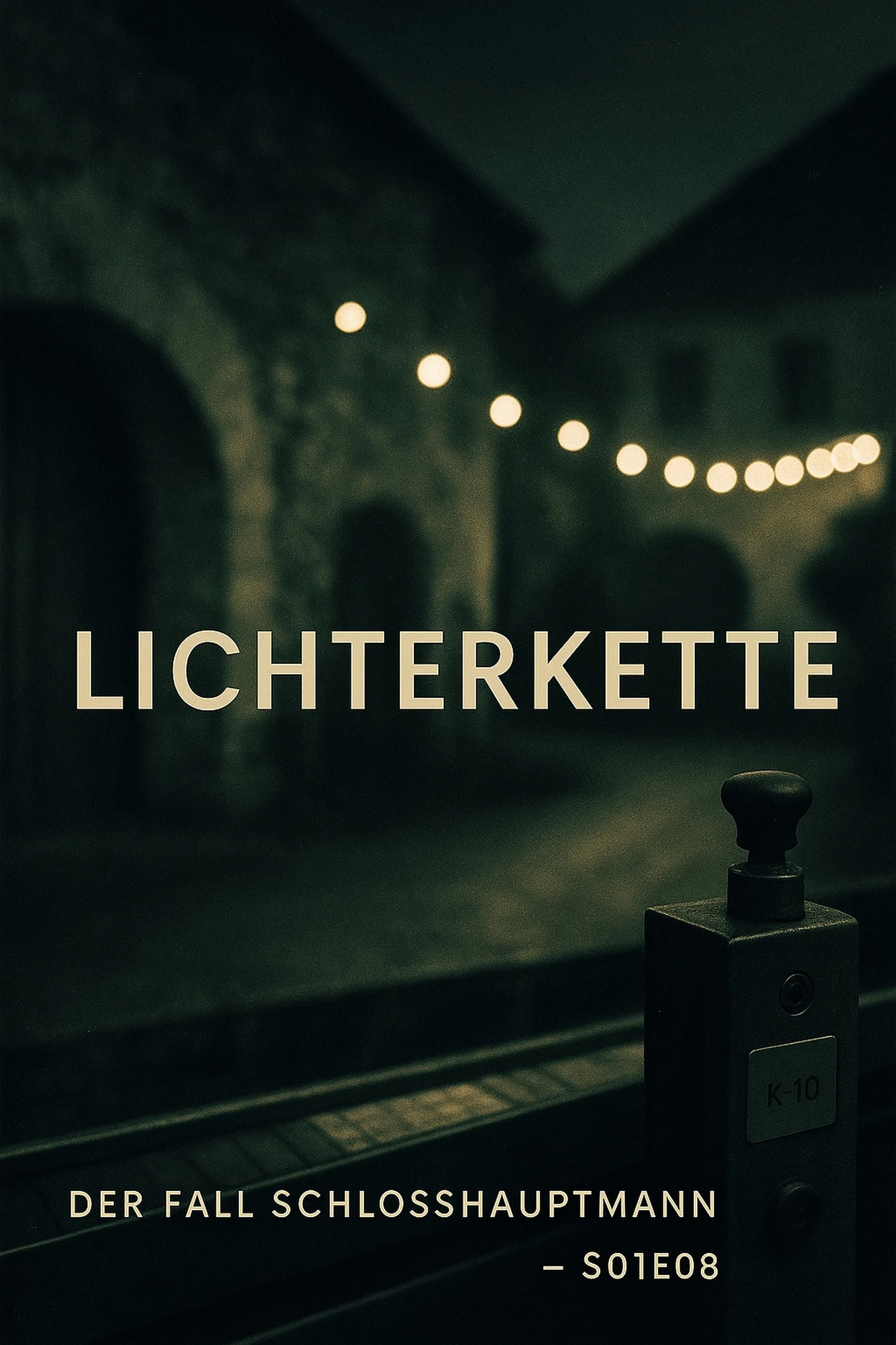 Cover Folge 8 „Lichterkette“ – flackernde Lichter, Etikettierband, Sensor am Flaschenlauf